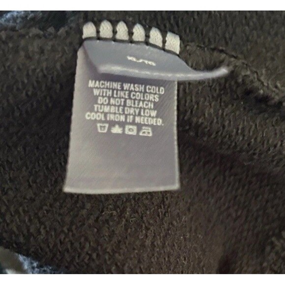 Aerie Black Sunwashed Desert Hoodie Sweatshirt Grommet Lace Up Hooded Size XL - Picture 7 of 9